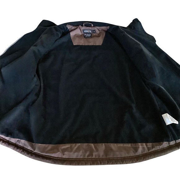 Kerrits Equestrian Brown Quilted Riding Jacket Zip Up Women's Size Large - Picture 13 of 16